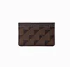 2023Wholesale Fashion Credit Card Holders Women Mini Wallet High Quality Genuine Leather Men Designer Pure Color Card Holder Double Sided Wallets Key With Box