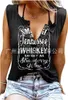 Plus size dameskleding xxxl xxxxl tanktop t-shirt nieuwe grappige brief bedrukte v-neck mouwloze t-shirt vrouwelijke dames tees crop tops t-shirts