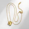 Fashion Classic 4 Four Leaf Flower Charm Armband Halsband örhängen Bangle Chain Gold Agate Shell