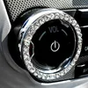 Coprivolanti Set da 7 pezzi Copri collare del cambio per auto in cristallo di diamante Strass glitter Accessori interni per freno a mano con cambio automatico