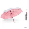 Parapluies 8 Côtes Cadeau Parasol Anti UV Parapluie Soleil Parapluie Pluie Coupe-Vent Léger Pliant Portable Pour Femmes Hommes Enfants