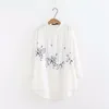 Bluzki damskie Kimono Cardigan Women Hafted Shirt Japońskie stroje uliczne Chińskie damki Top Summer Tops na 2023 FF1850