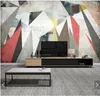 Wallpapers 3D Abstract Geometric Pattern Wallpaper Mural Painting Wall Murals HD Printed Po Paper Rolls Papel De Parede