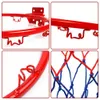 Other Sporting Goods 32cm Hanging Basketball Wall Mounted Goal Hoop Rim With Net Screw For Outdoors Indoor Sports Basket 230307