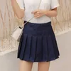 Skirts Pleated Skirt Student 2021 Spring Summer Preppy White Black Short Skirt Cute Korean Ladies High-waisted A Line Skirts Asian Size W0308