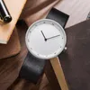 Polshorloges yazole horloge mannen eenvoudige kwarts lederen waterdichte pols horloges voor mode reloj hombre 2023