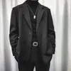 メンズスーツブレザー2023レジャー高品質のスリムフィットスーツジャケットルーズコートファッションアウターブラックウエスタン服プラスサイズS-2xl