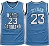 Caroline du Nord Hommes Tar Heels 23 Michael Jersey UNC College maillots de basket-ball cousus Porter des maillots Noir Blanc Bleu chemise