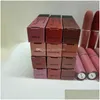 Lip Gloss Brand Beauty Makeup Matte Lipstick 12 Cores Luster Retro Batons Frost Y Lips Drop Deliver