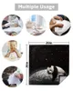 Table Napkin Moon Night Sky Star Panda Black 4/6/8pcs Cloth Decor Dinner Towel For Kitchen Plates Mat Wedding Party Decoration