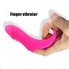 Vibratorer 10 Frequency Silicone Finger Vibrator G Spot Massage Female Masturbator Sex Toys for Women Clitoris Stimulator USB 230307