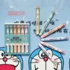 하이 라이터 6 PCSSET 귀여운 고양이 발 고광 상태 소프트 경사 펜촉 학생 그리기 마커 펜 kawaii 문구 학교 용품 J230302