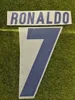 Superstar rétro à collectionner Cristiano #7 Nom et numéro Personnaliser le fer à repasser sur le badge de transfert Fer à repasser sur le badge de football