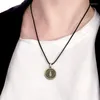 Hänge halsband anime nyckelring spindel logotyp nyckel ring metall krage smycken män gåva