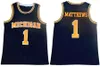 NCAA Michigan Wolverines 5 Jalen Rose Basketball Jerseys 2 Jorda Poole Chris Webber 4 Juwan Howard 25 1 Charles Matthews College Yellow Men Athletic Outdoor Apporel