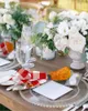 Table Napkin Red Plaid Daisy Rooster Farm 4/6/8pcs Cloth Decor Dinner Towel For Kitchen Plates Mat Wedding Party Decoration