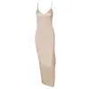 Vestidos casuais vestido midi vestido mulheres lateral alta fenda sexy bodycon slim fit