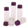 Depolama şişeleri kavanozlar 10pcslot 571014182026ml küçük cam kavanozlar vidalı kapak depolama kavanozu mini kaplar cam şeffaf şişe şişeleri j230301