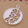 Pendant Necklaces AN426 Sterling Necklace Fashion Jewelry The Disc Pattern Hanging /gsiapjpa Awuajoba Silver Color