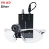 Headlamps High Quality 3/5W LED Headlight Head Light Dental Sugical ENT Headlamp With Glasses