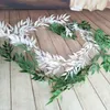 Kwiaty dekoracyjne 2pcs 1,9 metra sztuczna wiklina wierzła bluszczowa Graland na ślub Archway Sufit Pography Home Bridal Buquet DIY