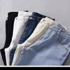 Kvinnors jeans kvinnor jeans denim byxor hög midja harem mamma jeans vår höst tunna blå jeans för kvinnor streetwear vit svart 230308