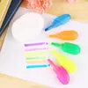 Highlighters 5 Colors Cartoon Finger Shape Highlighter Macaron Cute Oblique Tip Marker Scrapbooking Diary Fluorescent Pen Kawaii Stationery J230302