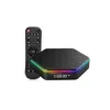 Android TV Box Plus Android 12 TV Box 4 Go 64 Go Prise en charge WiFi6 Prises de sortie Ethernet Bluetooth Ultral HD 6K Moins de mise en mémoire tampon