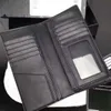 long Korean fashion wallet top men's M leather printed wallet220r