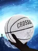 Ballen holografisch reflecterend basketbal slijtage lumineuze nachtlicht gloeiend met tas pin 230307