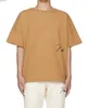 2023 Herr- och kvinnors mode-t-shirt varumärke Rhude S Simple Loose Round Neck Wash Short Sleeve Cotton EX2H