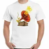 Męskie koszulki T-shirt winylowe talie płyty winylowe Earth Song Mens Environment Peace Hippy
