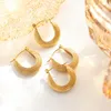 Boucles d'oreilles cerceau cercle pour femmes Steampunk couleur argent doré acier inoxydable déclaration bijoux de mariage cadeaux
