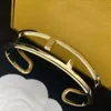 Designer Love Gold Armband Hard Bangle Classic Letter F Armband för Women Fashion Charm JewLery Earrings