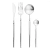 Diny sets sets Jankng 4pcs/set servies set hoogwaardige roestvrijstalen mes mes vork lepel diner bestek keuken flatware