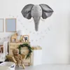 Наклейки на стенах 3d милый слон на стену