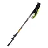 Trekking Poles 1pc KODENOR Carbon fiber Walking Stick Cane Telescopic 3section Outer Lock Folding Lightweight 63135cm Straight Handle 230307