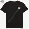 T-shirts pour hommes Berger allemand dans la chemise de poche Amoureux des chiens Coton noir Hommes fabriqués aux États-Unis Dessin animé Unisexe Mode Tshirt Style-13