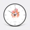 Настенные часы скандинавские фламинго триколорные часы гостиная кухня домашняя мода круглое безмолвное простое искусство смотрит на дом 12 дюйм