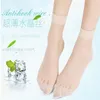 Kadın Çorap 4 Çift/8 PCS Moda Yaz Şeffaf Glitter Kristal Cam Çoraplar Resmi Güzel Dantel Streç