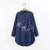 Bluzki damskie Kimono Cardigan Women Hafted Shirt Japońskie stroje uliczne Chińskie damki Top Summer Tops na 2023 FF1850