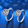 Cluster Rings 925 Silver Engagement Ring Diamond Test Past Excellent Cut D Color Total Mini 1ct Arrow Moissanite Wedding