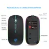 2.4Ghz Single Mode Wireless Mouse Portable Mouse Computer Ergonomic Usb Rechargeable Mause Optical Mice For Laptops