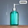 バスルームキッチン用の液体ソープディスペンサーカラークリアボトル詰め替え可能なハンドシャンプー230308
