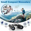 200x25 High Power Compact Binoculars with Clear Low Light Vision Large Eyepiece Waterproof Binocular for Adults Kids High Power Easy Focus