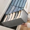 Boîte de Rangement pour Vêtements Organisateur de Tiroir 7/9 Grilles Lavable Tiroir Pliable Compartiment à Vêtements Sac de Rangement pour Bien Rangé Jeans T-shirt Leggings