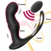 항문 장난감 남성 전립선 마사지 원격 진동기 10 속도 지연 사정 수탉 고리 고환 자극 항문 플러그 엉덩이 성인 섹스 230307