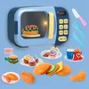Mutfaklar Yemek Çocuk Mutfak Oyuncakları Oyun Simülasyonu Mini Mikrodalga Fırın Kesme Rolü Oyunu Kızlar İçin Eğitim Oyuncak 230307