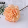 Flores decorativas Plantas verdes artificiais brancas laranja de laranja falsa flor lycoris radiata bonsai