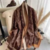 Шарф Зимний женский кашемировый дизайнерский теплый шали и накидки с принтом лошади толстые шарфы-одеяла 1FXP YFNL
